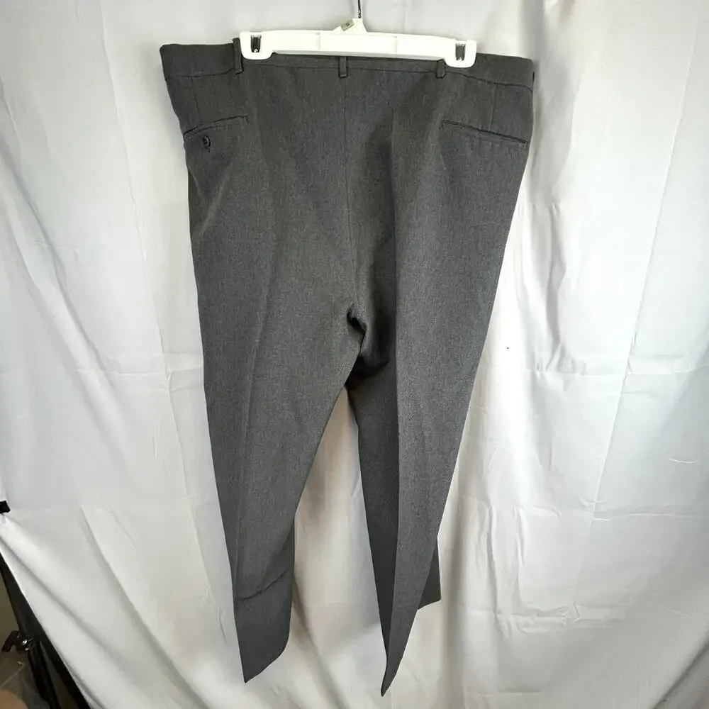 SKU2533 All Seasons Comfort Action Men's Gray Super Stretch Slacks